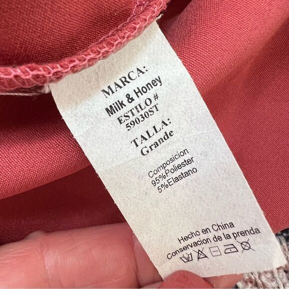 NWT Milk & Honey Rust Overlap Shorts Size Large - Picture 10 of 10